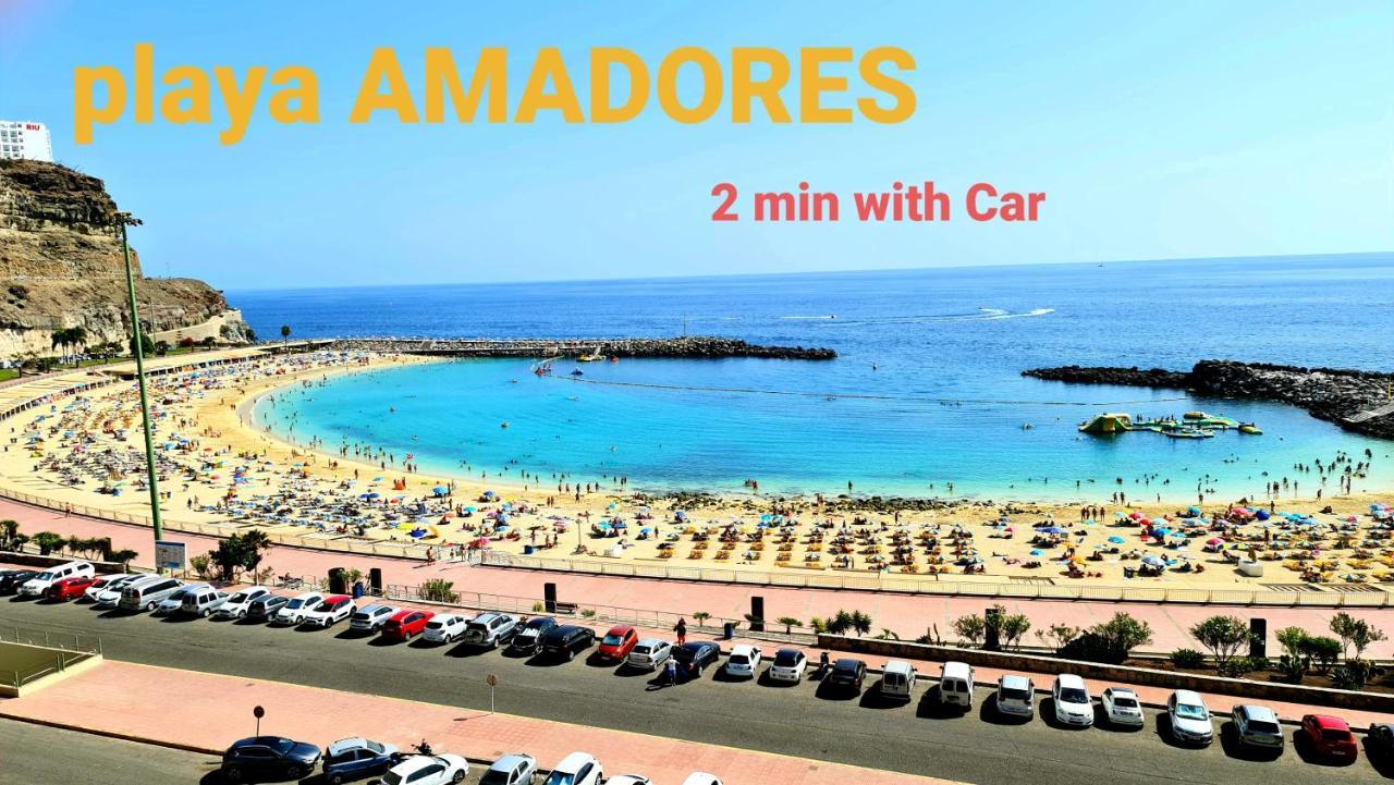 Oceanfront Deluxe-45M,Heated Pools,2Aircondition, 2Tv-65",Dishwasher,600Mb,Lift,Amadores View ! プラヤ・デル・クーラ エクステリア 写真