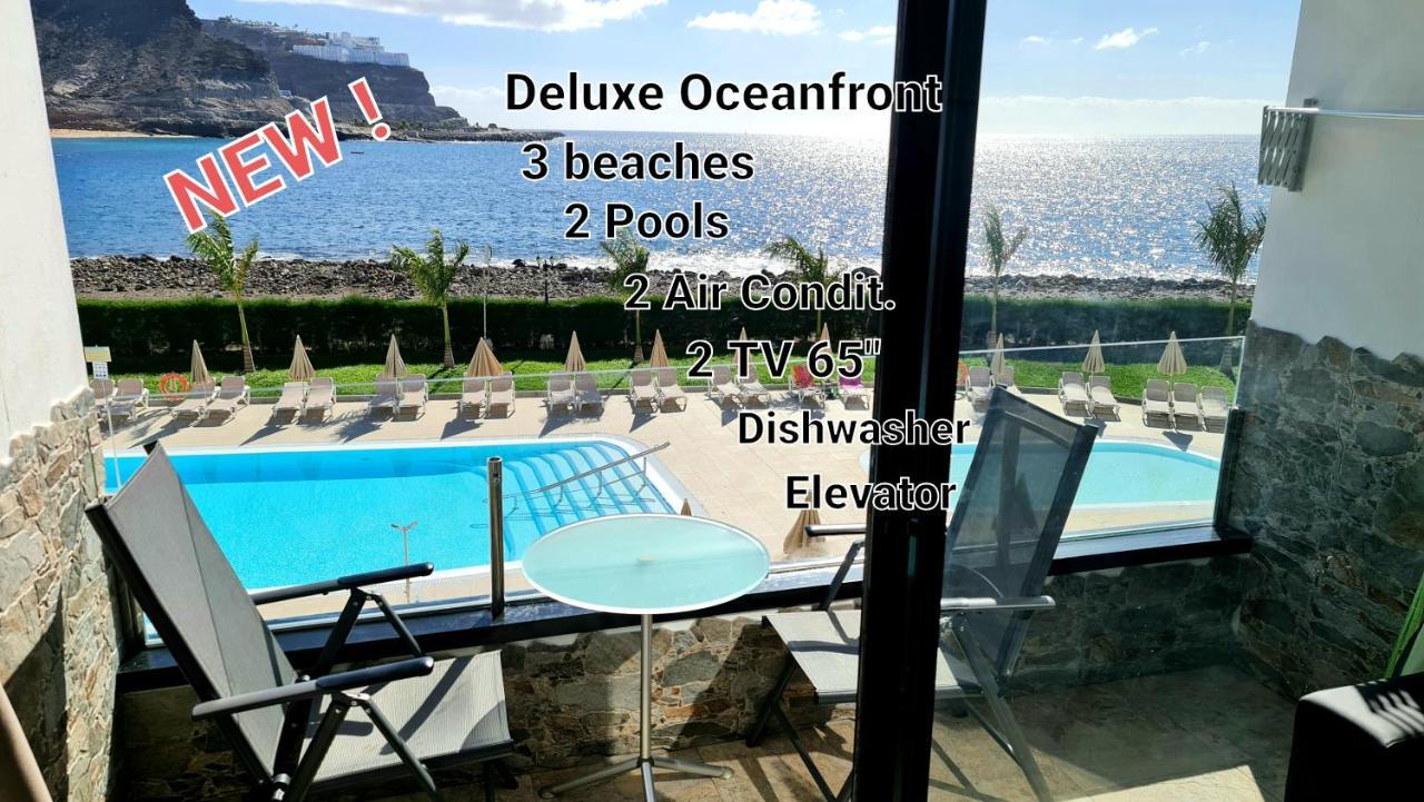 Oceanfront Deluxe-45M,Heated Pools,2Aircondition, 2Tv-65",Dishwasher,600Mb,Lift,Amadores View ! プラヤ・デル・クーラ エクステリア 写真